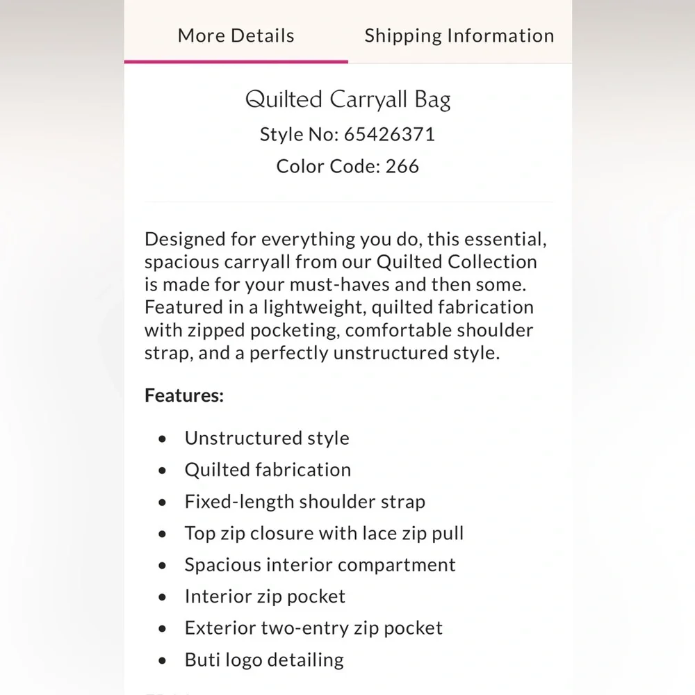 Free People Pink Bubblegum Quilted Carryall - Factory Sealed - NWT